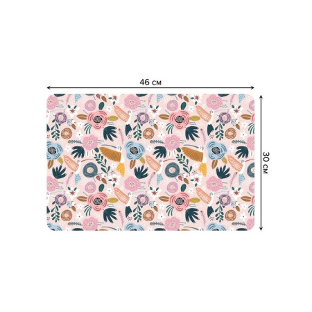 A set of napkins for setting the table “Tropical sketches”, rectangular, rounded edges, size 30x46 cm, 4 pcs-2