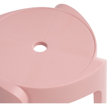 Stool BOVEL Plastic, pink 36x36x45 cm-4