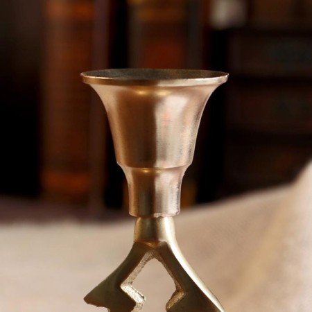 Aluminum "Christmas tree" per 1 candle 6.5x6.5x15 cm-2