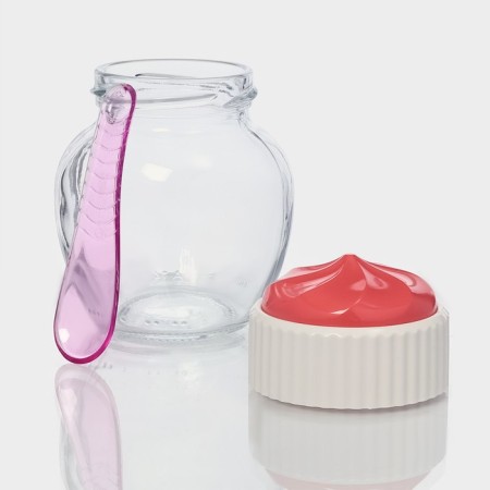 Glass Bank for bulk products Cupcake, 210 ml, with a mix-4