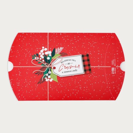 Box New Year's Figure Figure "New Year's Parcel", 19 x 14 x 4 cm, New Year-3