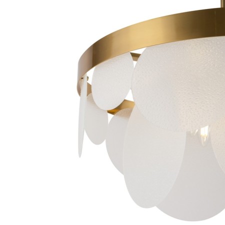 Suspended lamp 60W, 8XE14, x60 cm, brass-2
