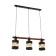 Suspended EVOLUCE lamp. Sle114403-03. Abiritto. 3x60 watts, E27, 60x10x20.5 cm, black color, dark tree