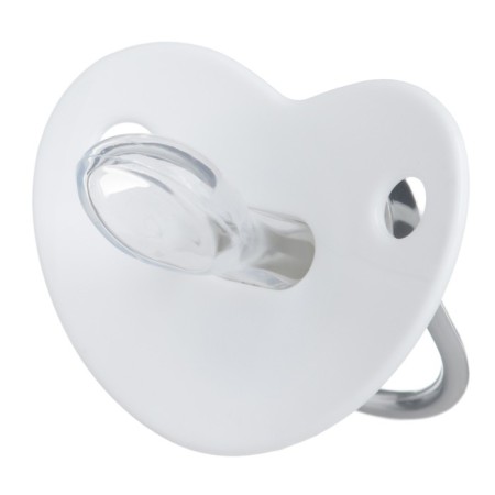 Nipple - Orthodontic dummy “I love mom”, with a cap, +12 months, silver, rhinestones-1