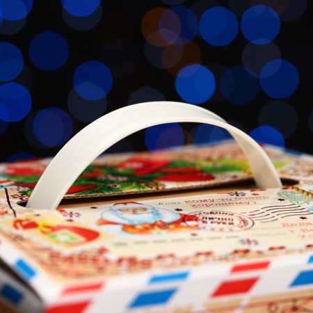 Gift Box "Wooden Parcel", 16.8 x 19 x 16.8 cm-4