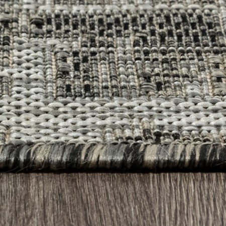 Rectangular carpet Merinos Kair, size 160x300 cm, Gray color-4