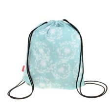 A bag for shoes 440 x 365 mm, Erich Krause, density 300D, with a reflective strip, dandelions, blue