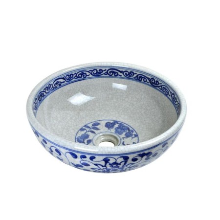 Shell Melody 2241, d = 400 mm, without overflow, without opening for the mixer, blue