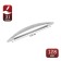 Slot handle (fashion 8856-128), m/o 128 mm, chromium color