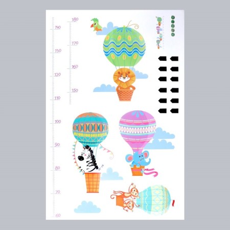 Stick plastic Interior color Rostomer "Animals on Balls" 60x90 cm-1