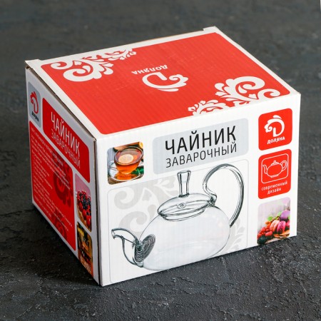 Glass teapot with a metal sieve of the Elegy, 400 ml-2