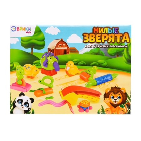 Set for playing with plasticine "Lovely animals", sea hobby-12