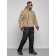 Ski costume male winter, size 48, beige color