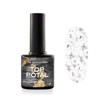 Matte fixer for TNL Potal gel varnish, silver, 10 ml