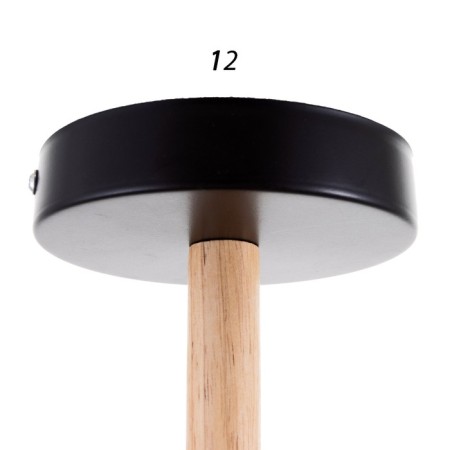 Chandelier 1047/6BK E27 60W Black 76x76x50 cm Bayerlux-5