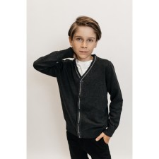 Jumper for boys, height 158-164 cm, dark gray color