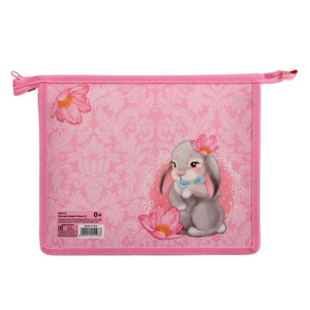 Folder for notebooks A5, 230 x 190 x 50 mm, lightning from above, plastic, calligrata "Bunny"-3