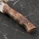 Caucasian knife, tourist "scorpion" with scabbard, steel - 40x13, waxed nut, 14 cm