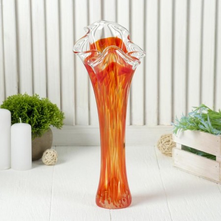 Vase "Wave" red 28 cm
