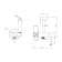 Bida mixer Rush Capri CA1435-98, with a hygienic shower, built-in, brass, chrome