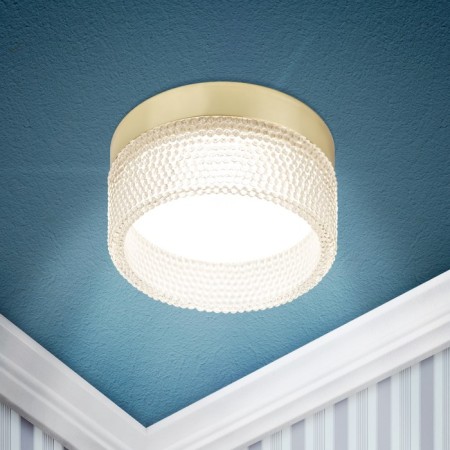 Lamp Built -in era DK97, IP20, 15W, 88x65 mm, color gold/transparent