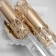 Sconces "Ice" 2xled 3000k gold 37x18x10cm