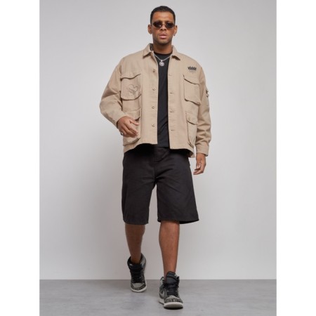 Jeaning jacket men's, size 54, beige color-10