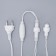 Garland “thread” 10 m, IP44, UMS, white thread, 100 led, yellow glow, 220 V