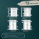 Aluminum radiator Tropic, 500 x 80 mm, 12 sections