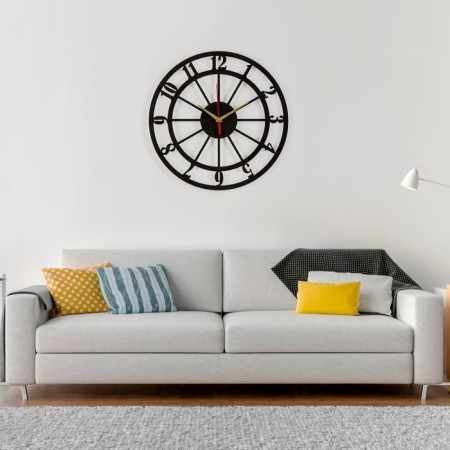 Wall clock, series: interior, "numbers", smooth move, D-40 cm, mod. 12001-1