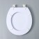 The toilet seat with the lid of the share "Beach with a star", 40 × 37 cm, soft