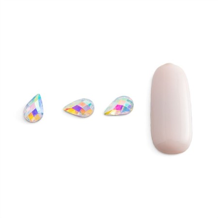 Rhinestones for nail design Pole "Hargraph", a drop is medium, 10 pcs