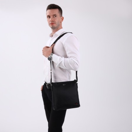 Male bag, black color-6
