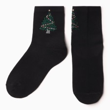 Women's socks, black color, rr 36-40