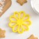 Flower cookies, cutting, stamp, 8.7 × 1.5 cm, yellow color