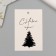Cardboard "Happy New Year", black and white set 10 pcs (5 types) 4x6 cm