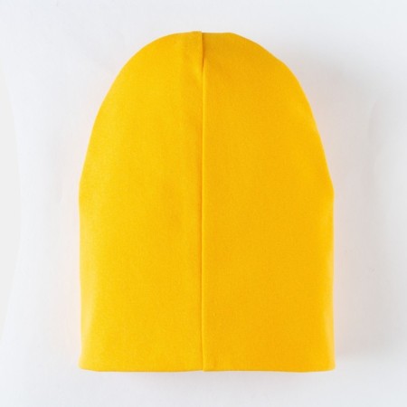 Two-layer children's hat, mustard color, size 50-54-2