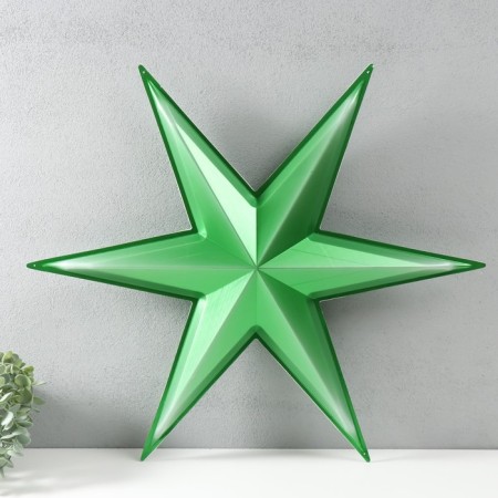 Figure "Star of Pereniapine" large green metallic, 55.7x64 cm-2