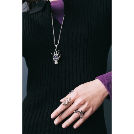 Set of rings 5 ​​pieces "Dragons", size mix, color black silver-2