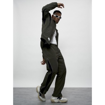Men's tracksuit, size 56, khaki color-16