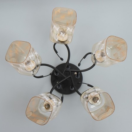Arnella chandelier 5he27 40W Black 58x58x27 cm Bayerlux-4