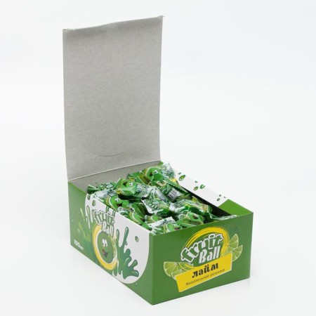 Fruit Ball chewing gum with lime filling, 4 g-1
