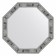 EvoFORM mirror in the baguette frame, 50 mm, 49x49 cm, color aged tree