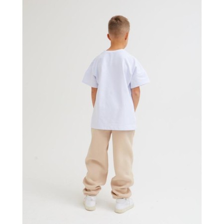 Children's pants Minaku: Basic Line Kids, beige color, height 152-4