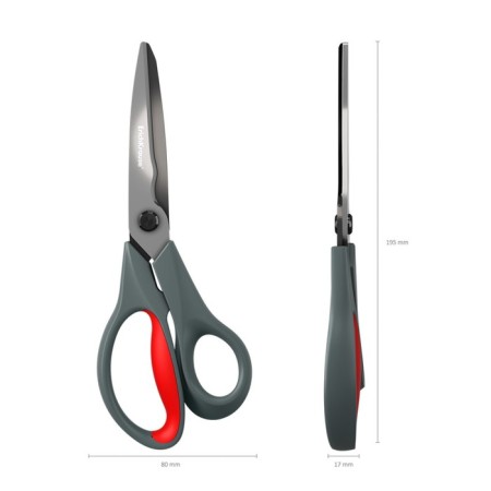 Scissors 3 in 1, Erichkrause "Santoku", 20.5 cm, for paper, coach, nippers, blister-7