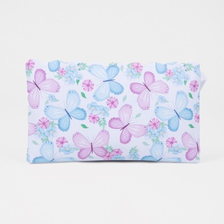 Lightning cosmetic bag, white/lilac color-1