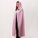 Carnival cloak adult, plush, pink color, length 120 cm