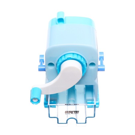 Mechanical sharpener with container, blue robot-6
