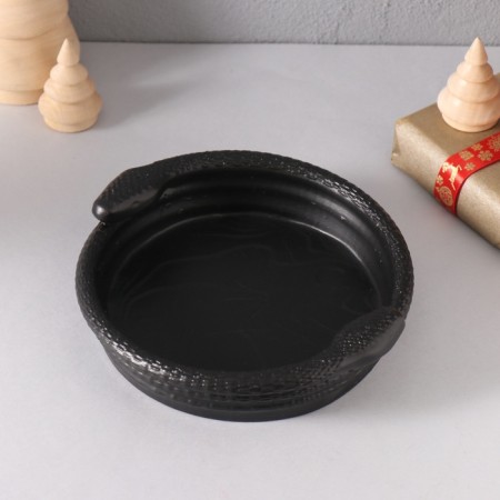 Interior subject "snake" bowl 4*15*13 cm black-2