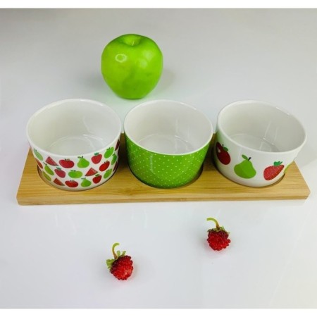 Set of Lenardi salad bowls, on a stand, d = 9cm, 3 pcs
